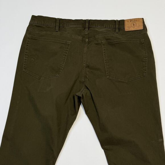 Polo Ralph Lauren Jeans Mens 38x30 Green Varick Slim Straight Stretch Pants - Picture 3 of 14
